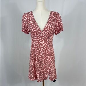 Zaful Pink and White Mini Dress